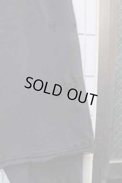 画像4: 【NADA. ナダ】レイヤーデザインダメージスウェットパンツ BLACK (4)