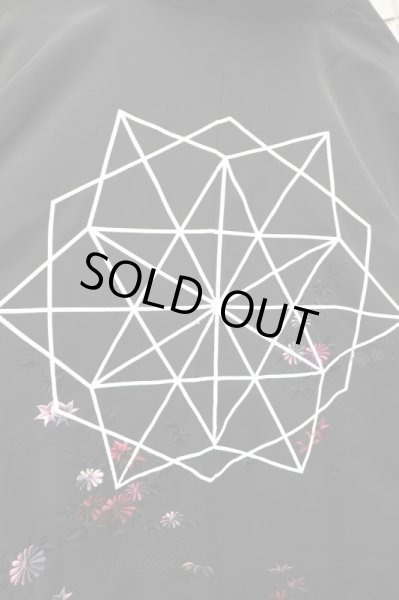 画像5: 【比喩 ヒユ】Remake design haori 幾何学 着物リメイク羽織り (5)