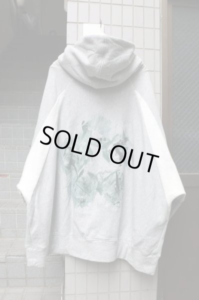 画像2: 【BALMUNG バルムング】バックプリントビッグスウェットパーカー GRAY (2)