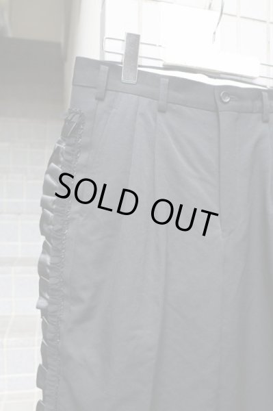 画像3: 【COMME des GARCONS コムデギャルソン】フリルラインクロップドトラウザーズ BLACK (3)