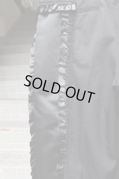 画像5: 【COMME des GARCONS コムデギャルソン】フリルラインクロップドトラウザーズ BLACK (5)