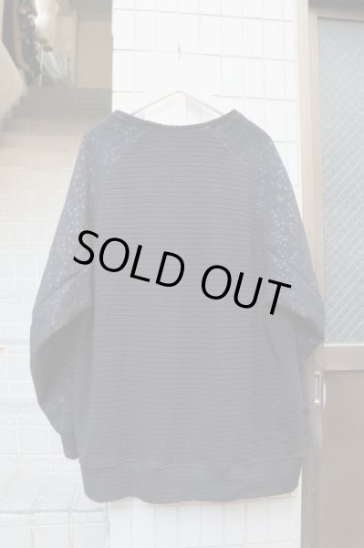 画像2: 【BALMUNG バルムング】サーマル×ジャガード切替ビッグトレーナー (2)