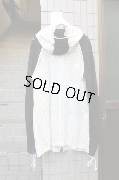 画像2: 【NIIMI ニーミ】ジャージライン総レース地ビッグパーカーブルゾン (2)