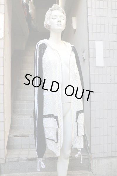 画像9: 【NIIMI ニーミ】ジャージライン総レース地ビッグパーカーブルゾン (9)