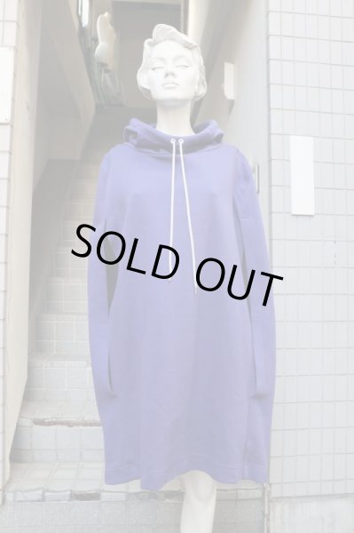 画像6: 【ハトラ hatra】デザインハイネックロングプルオーバーパーカー (6)