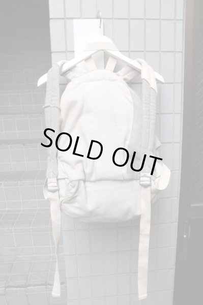 画像3: 【NOZOMI ISHIGURO ノゾミイシグロ】スウェット×レザー再構築切替デザインバックパック (3)