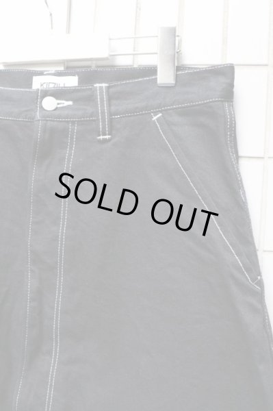 画像3: 【KIDILL キディル】袴ワイドデニムパンツ BLACK (3)