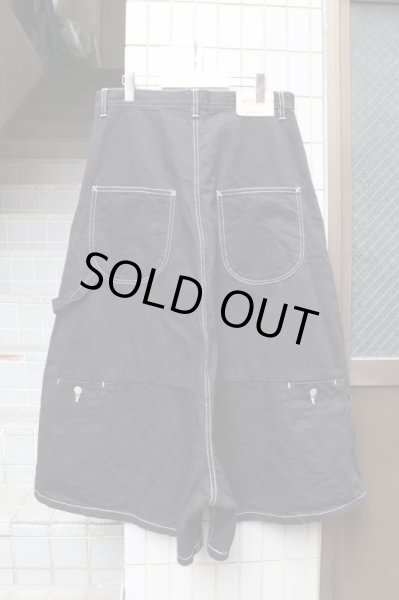 画像2: 【KIDILL キディル】袴ワイドデニムパンツ BLACK (2)