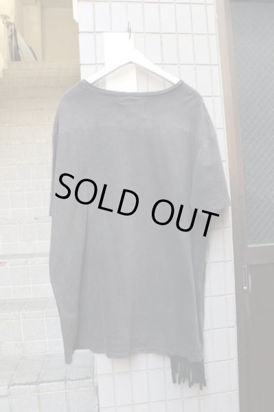 画像6: 【JUVENILE HALL ROLLCALL ジュベナイル ホール ロールコール】フリンジ装飾グラフィック柄ビッグTシャツ OFF BLACK (6)