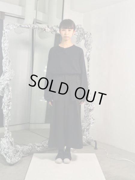 画像8: 【BALMUNG バルムング】ボロスリットワイドパンツ BLACK (8)