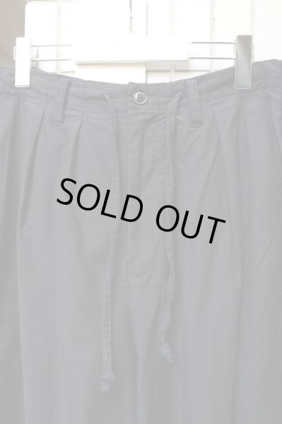 画像2: 【Yohji Yamamoto POUR HOMME ヨウジヤマモト プールオム】Front Open Tuck Pants バルーンワイドパンツ BLACK (2)