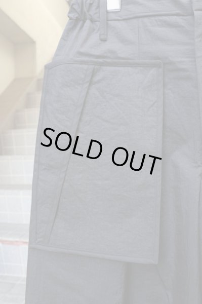 画像2: 【BALMUNG バルムング】ボロスリットワイドパンツ BLACK (2)