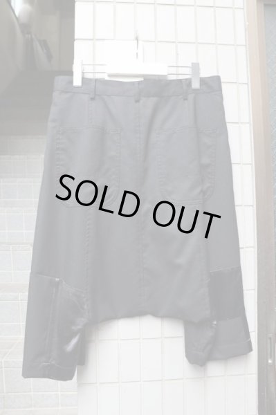 画像4: 【BLACK COMME des GARCONS ブラック コムデギャルソン】切替デザインサルエルパンツ BLACK (4)