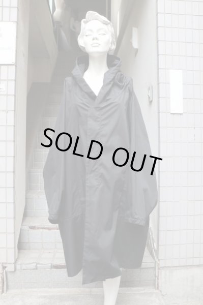 画像6: 【BALMUNG バルムング】バックプリントフーテッドコート 塗替 BLACK (6)