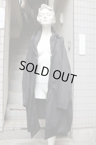 画像7: 【BALMUNG バルムング】バックプリントフーテッドコート 塗替 BLACK (7)