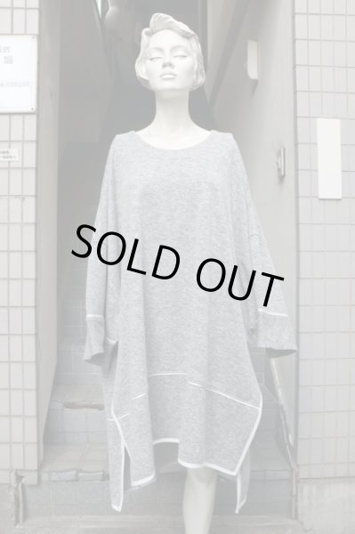 画像8: 【BALMUNG バルムング】バックフラップオーバーサイズカットソー グレー (8)