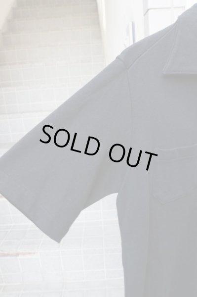 画像2: 【AO アオ】ANARCY SHIRT BLACK アナーキー刺繍開襟シャツ (2)