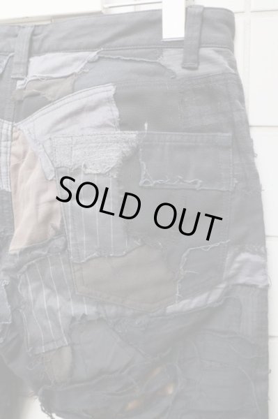 画像6: 【NOISE CRAFT ノイズクラフト】クラストスキニーパンツ BLACK (6)