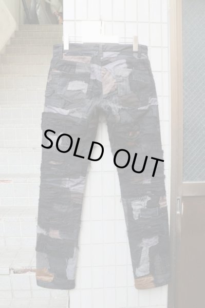 画像5: 【NOISE CRAFT ノイズクラフト】クラストスキニーパンツ BLACK (5)