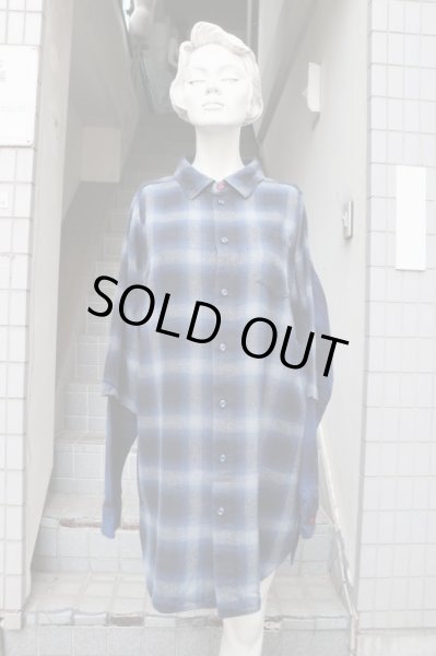 画像6: 【elephant TRIBAL fabrics エレファントトライバルファブリックス】シャドーチェック柄切替デザインネルシャツ (6)