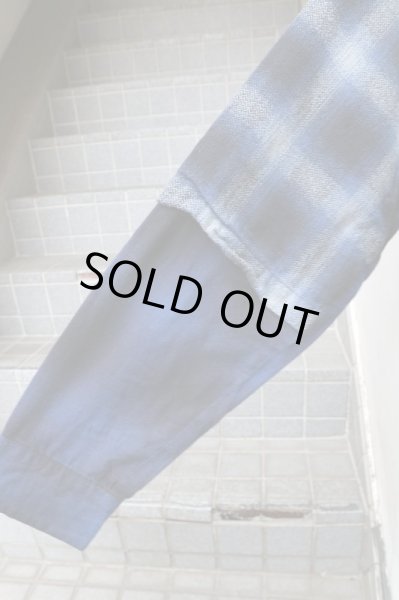 画像2: 【elephant TRIBAL fabrics エレファントトライバルファブリックス】シャドーチェック柄切替デザインネルシャツ (2)