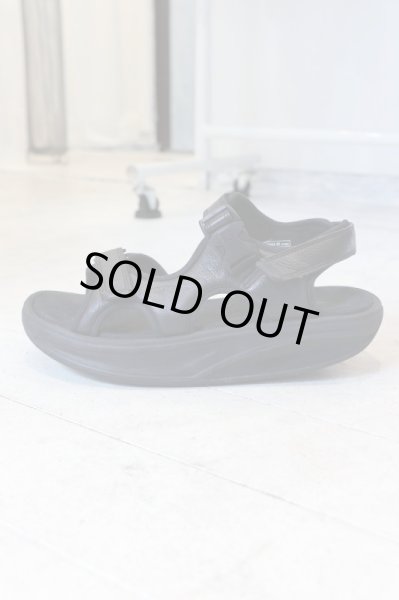 画像3: 【RIBEYRON×MBT リベイロン】厚底サンダル BLACK (3)