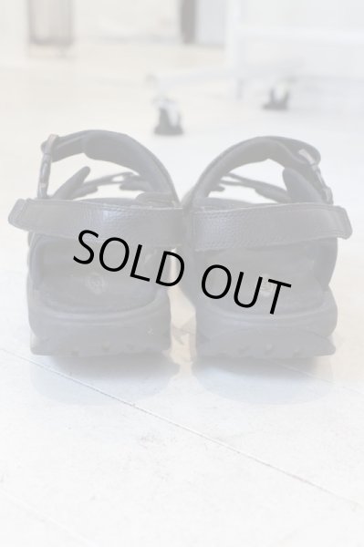 画像4: 【RIBEYRON×MBT リベイロン】厚底サンダル BLACK (4)