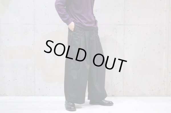 画像9: 【SHINYA KOZUKA シンヤコヅカ】BAGGY for DAN ワイドパンツ BLACK (9)