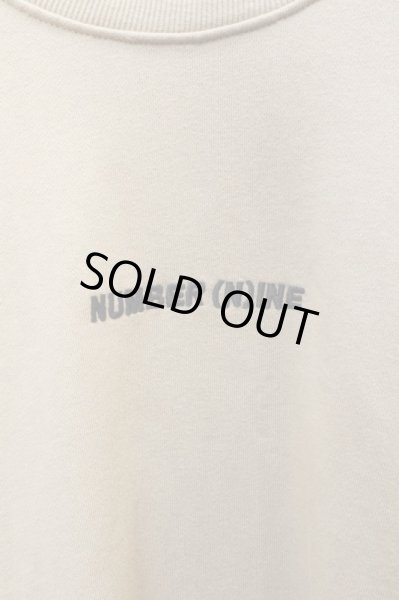 画像6: 【NUMBER NINE DENIM ナンバーナイン デニム】ロゴ刺繍＆バックプリントビッグスウェット ベージュ (6)