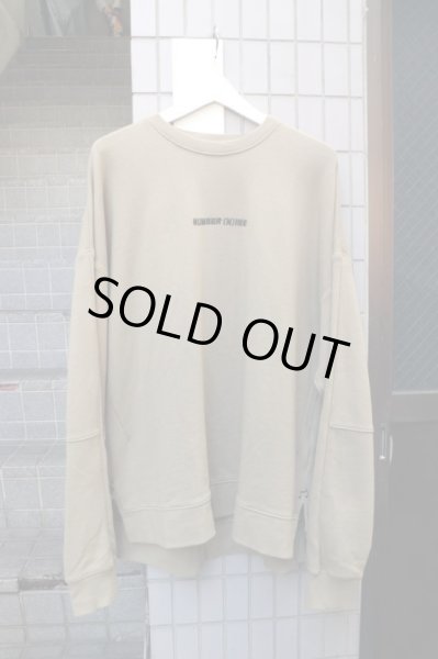 画像3: 【NUMBER NINE DENIM ナンバーナイン デニム】ロゴ刺繍＆バックプリントビッグスウェット ベージュ (3)
