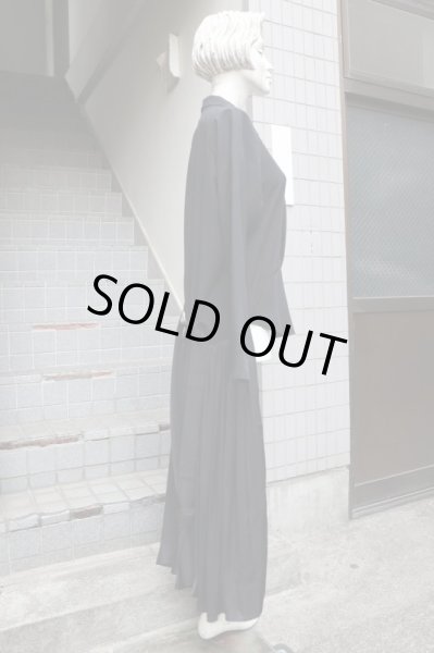 画像2: 【ha za ma ハザマ】ドッキングデザイン羽織りジャケット BLACK (2)