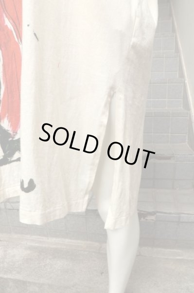 画像6: 【Yohji Yamamoto POUR HOMME ヨウジヤマモト プールオム】I'll CUT YOU デッザンペイント柄ヘンリーネック半袖カットソー (6)