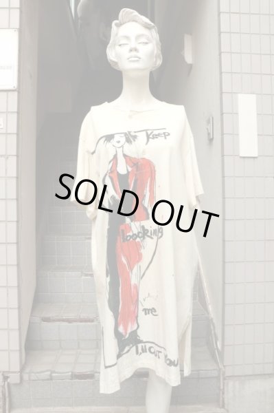 画像8: 【Yohji Yamamoto POUR HOMME ヨウジヤマモト プールオム】I'll CUT YOU デッザンペイント柄ヘンリーネック半袖カットソー (8)