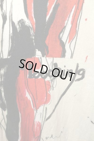 画像4: 【Yohji Yamamoto POUR HOMME ヨウジヤマモト プールオム】I'll CUT YOU デッザンペイント柄ヘンリーネック半袖カットソー (4)