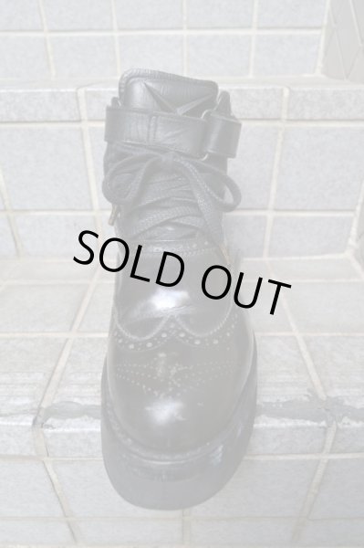 画像2: 【Shinya yamaguchi シンヤヤマグチ】ロングトールアニー ウェッジソール型厚底シューズ (2)