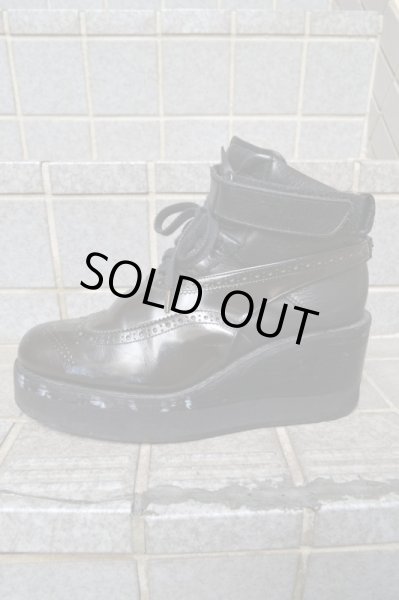 画像3: 【Shinya yamaguchi シンヤヤマグチ】ロングトールアニー ウェッジソール型厚底シューズ (3)