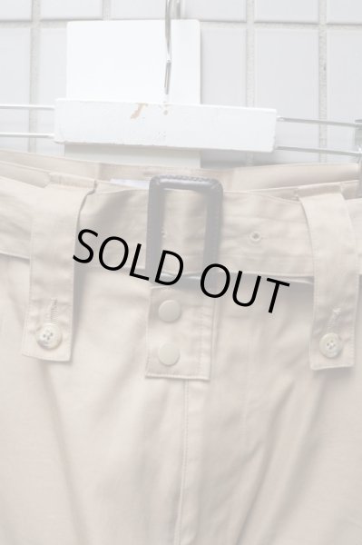 画像3: 【FACETRASM ファセッタズム】レースアップミリタリーショートパンツ ベージュ (3)