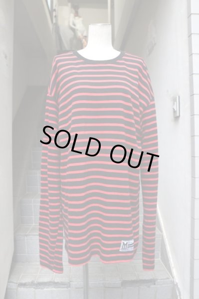 画像8: 【MYne マイン】ボーダー柄オーバーサイズ長袖カットソー (8)
