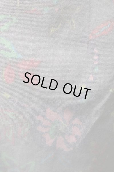 画像4: 【Y's YOHJI YAMAMOTO ワイズ ヨウジヤマモト】フラワーペイント柄クロップドワイドパンツ (4)