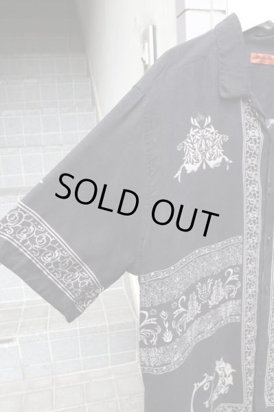 画像3: 【VINTAGE/USED古着】シルク地開襟ビッグシャツ (3)