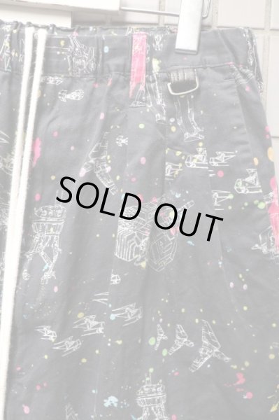 画像3: 【JUVENILE HALL ROLLCALL ジュベナイル ホール ロールコール】グラフィック柄サルエルショートパンツ OFF BLACK (3)
