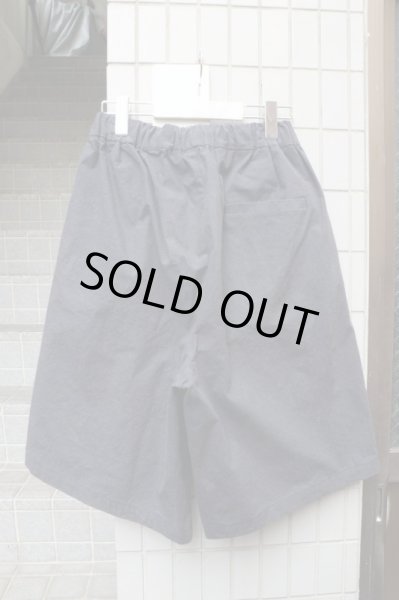 画像2: 【Blank YM ブランワイエム】ワイドハーフイージーパンツ (2)