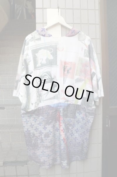 画像2: 【bodysong. ボディーソング】グラフィック柄切替デザインビッグTシャツ (2)