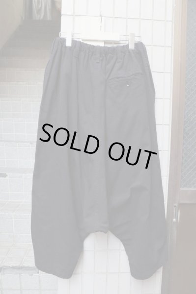 画像2: 【Yohji Yamamoto NOIR ヨウジヤマモト ノアール】2waysサルエルパンツ ブラック (2)