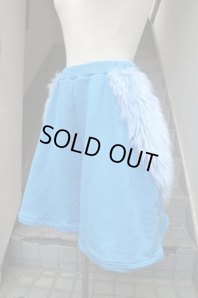 画像6: 【Xeno Avatar ゼノアバター】ファー×スウェット地ワイドショートパンツ (6)