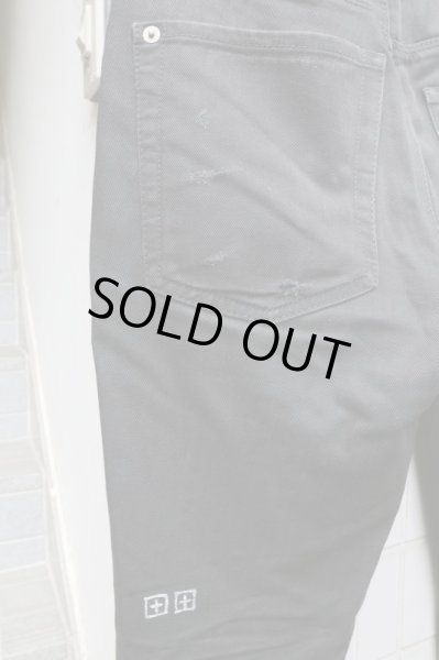 画像5: 【KSUBI スビ】ダメージクロップドパンツ ブラック (5)