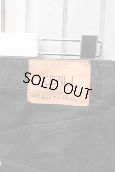 画像5: 【KIDILL キディル】有刺鉄線柄バンダナ装飾スキニーデニムパンツ BLACK (5)