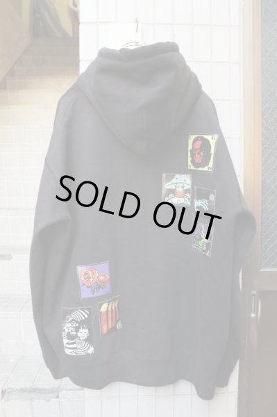 画像2: 【PSYCHO WORKS サイコワークス】グラフィックパッチ装飾スウェットビッグパーカー (2)