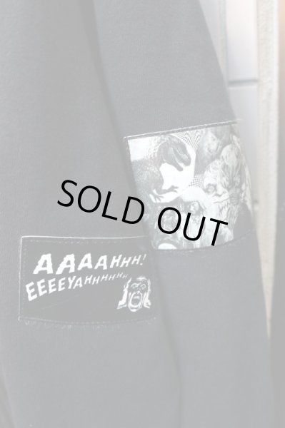 画像5: 【PSYCHO WORKS サイコワークス】グラフィックパッチ装飾スウェットビッグパーカー (5)