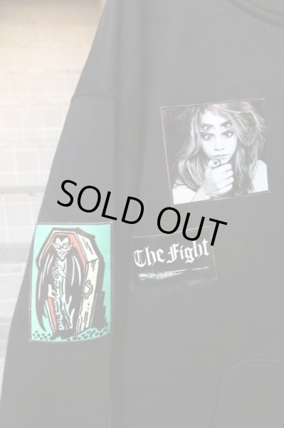 画像3: 【PSYCHO WORKS サイコワークス】グラフィックパッチ装飾スウェットビッグパーカー (3)